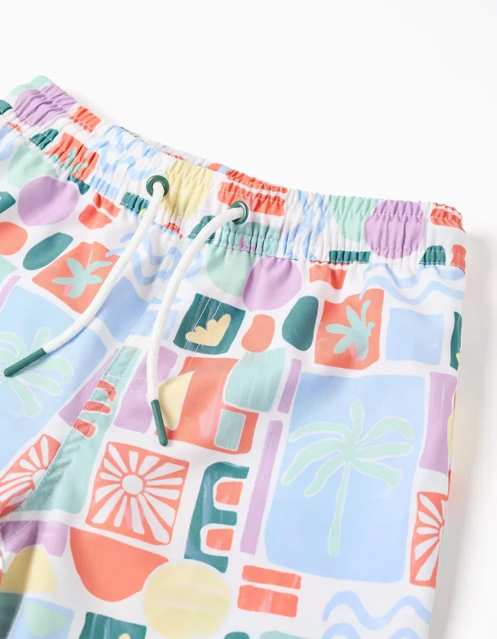 SWIM SHORTS PES, DARK ORANGE