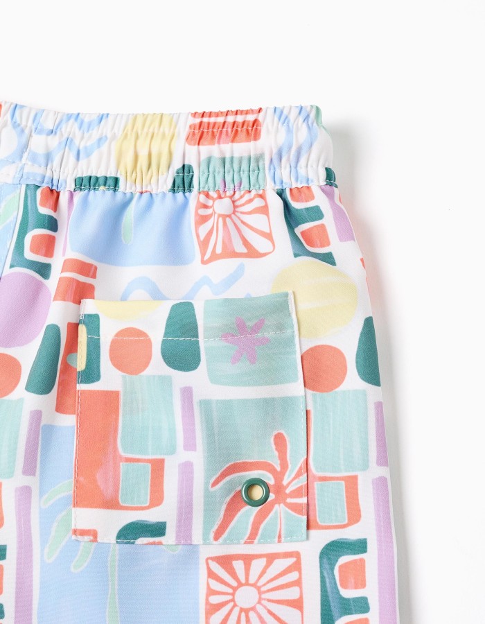 SWIM SHORTS PES, DARK ORANGE