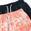 Pack of 2 plain/printed swim shorts with drawstring for boys, multicolour