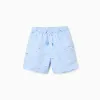Swim shorts with print Carolina Celas x Zippy for boys, light blue