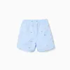 Swim shorts with print Carolina Celas x Zippy for boys, light blue