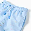 Swim shorts with print Carolina Celas x Zippy for boys, light blue