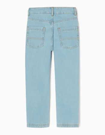 Cotton Jeans for Boys 'Straight Fit', Light Blue