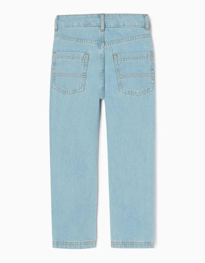 Cotton Jeans for Boys 'Straight Fit', Light Blue
