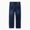 Denim Trousers for Boys Slim Fit, Dark Blue