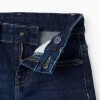 Denim Trousers for Boys Slim Fit, Dark Blue