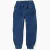 Slim Joggers Jeans for Boys, Dark Blue