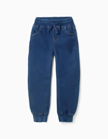 Slim Joggers Jeans for Boys, Dark Blue