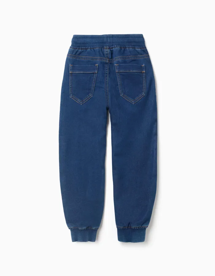 Slim Joggers Jeans for Boys, Dark Blue