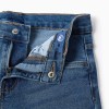 Straight fit denim trousers for boys, blue