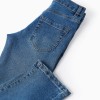 Straight fit denim trousers for boys, blue