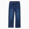 Straight fit denim trousers for boys, dark blue