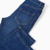 Straight fit denim trousers for boys, dark blue