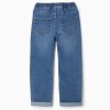 Slim fit jeans with drawstring for boys, blue