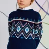 Jumper with Jacquard for Boys, Dark Blue