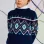 Jumper with Jacquard for Boys, Dark Blue