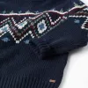 Jumper with Jacquard for Boys, Dark Blue
