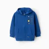 Hooded Cotton Jacket for Boys 'Bold Lines', Blue