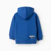 Hooded Cotton Jacket for Boys 'Bold Lines', Blue