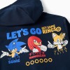 Cotton Hooded Jacket for Boys 'Sonic & Friends', Dark Blue