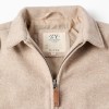 Wool effect coat with zip and flap pockets 'B&S' for boys, beige