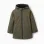 Boys' Dark Green Rubber Parka