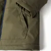 Boys' Dark Green Rubber Parka