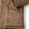 Hooded parka with sherpa lining for boys, greyish-brown