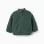 Reversible puffer jacket with sherpa for boys, dark green
