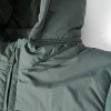 Hooded puffer jacket with fleece lining for boys, dark green