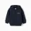 Brushed hooded jacket with Art of Looking print for boys, navy blue
