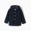 Wool effect duffle coat with pockets B&S for boys, navy blue