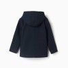 Wool effect duffle coat with pockets B&S for boys, navy blue