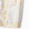 Checked cotton dungarees B&S for baby boys, white/yellow/blue/red