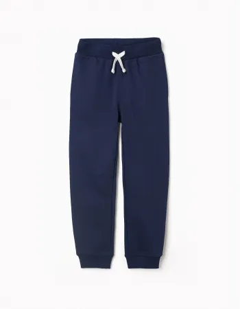 Cotton Joggers for Boys, Dark Blue