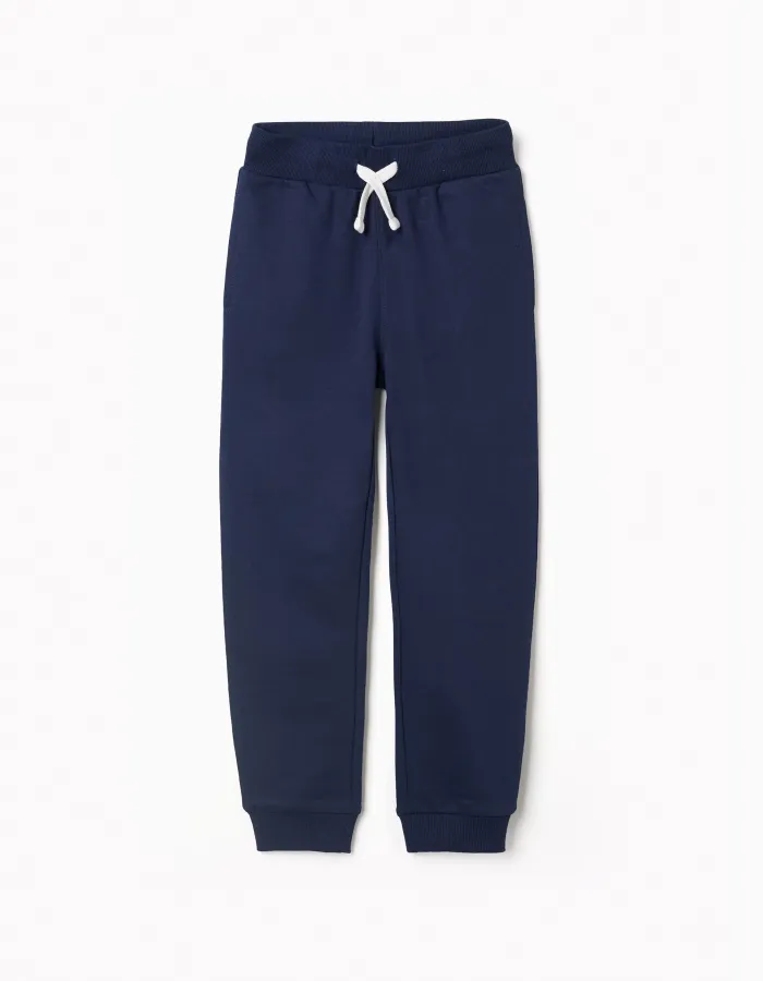 Cotton Joggers for Boys, Dark Blue