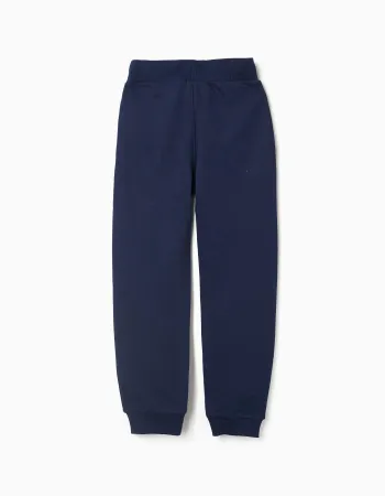 Cotton Joggers for Boys, Dark Blue