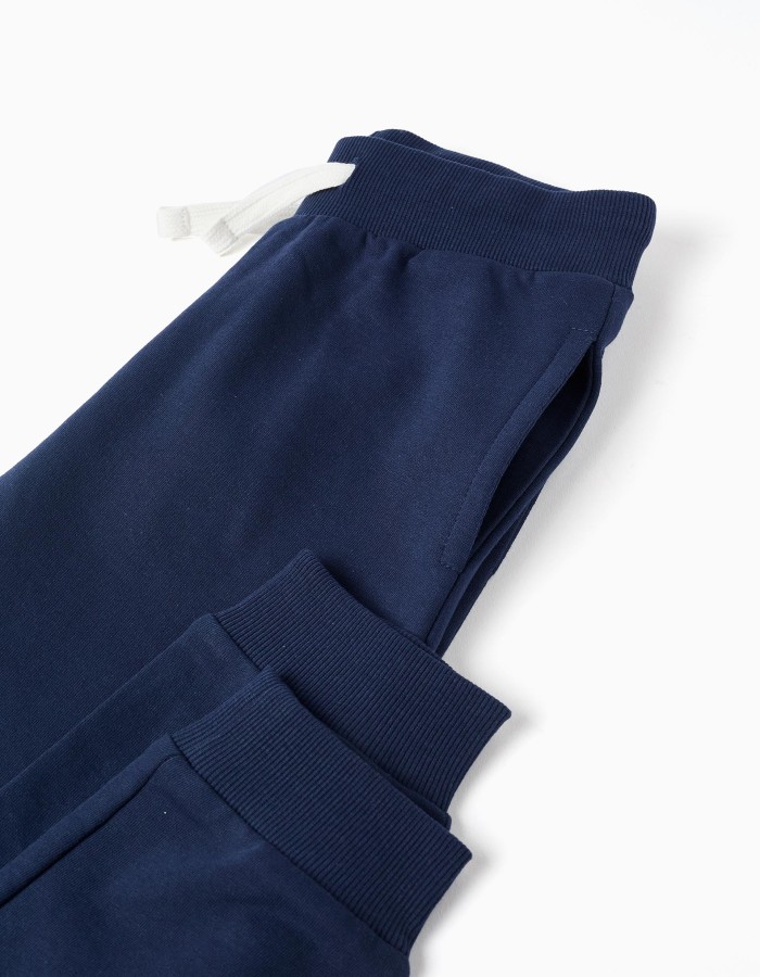 Cotton Joggers for Boys, Dark Blue