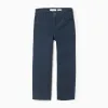 Twill Trousers for Boys 'Slim Fit', Dark Blue