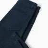 Twill Trousers for Boys 'Slim Fit', Dark Blue