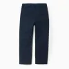 Twill Chino Trousers for Boys 'Slim Fit', Dark Blue
