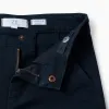Twill Chino Trousers for Boys 'Slim Fit', Dark Blue