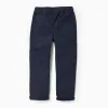 Twill Cargo Trousers for Boys, Dark Blue