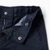 Twill Cargo Trousers for Boys, Dark Blue