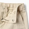 Twill Cargo Trousers for Boys, Beige