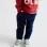 Cargo Trousers with Elasticated Waist and Drawstring for Boys, Dark Blue