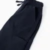 Cargo Trousers with Elasticated Waist and Drawstring for Boys, Dark Blue