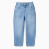 Cotton Denim Trousers for Boys 'Baggy Fit', Blue