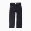 Corduroy trousers 'slim fit' for boys, dark blue