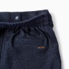 Chevron Interlock Trousers for Boys 'Straight', Dark Blue